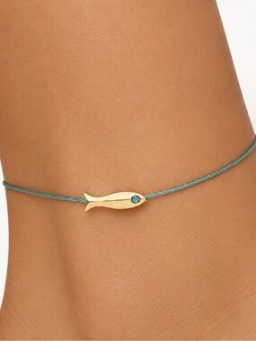 New! Coastal Blue Fish Anklet NWOT